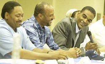 Ralph Sampson at Chaminade team's 2002 reunion